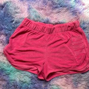 PINK terry cloth shorts